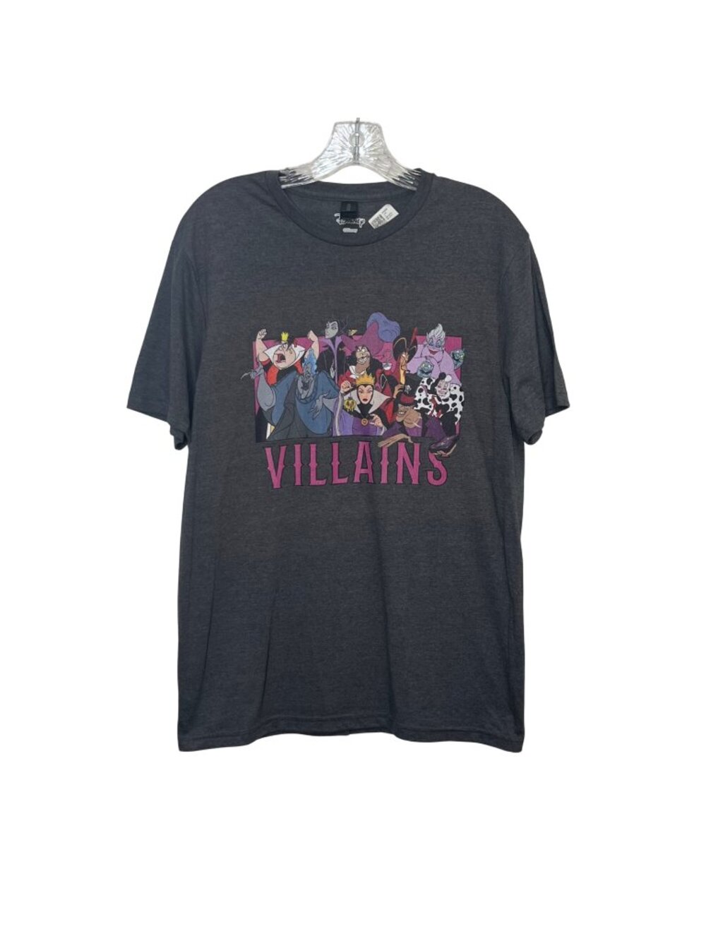 Disney Villains Graphic Tshirt Medium Gray New Villaincore Summer